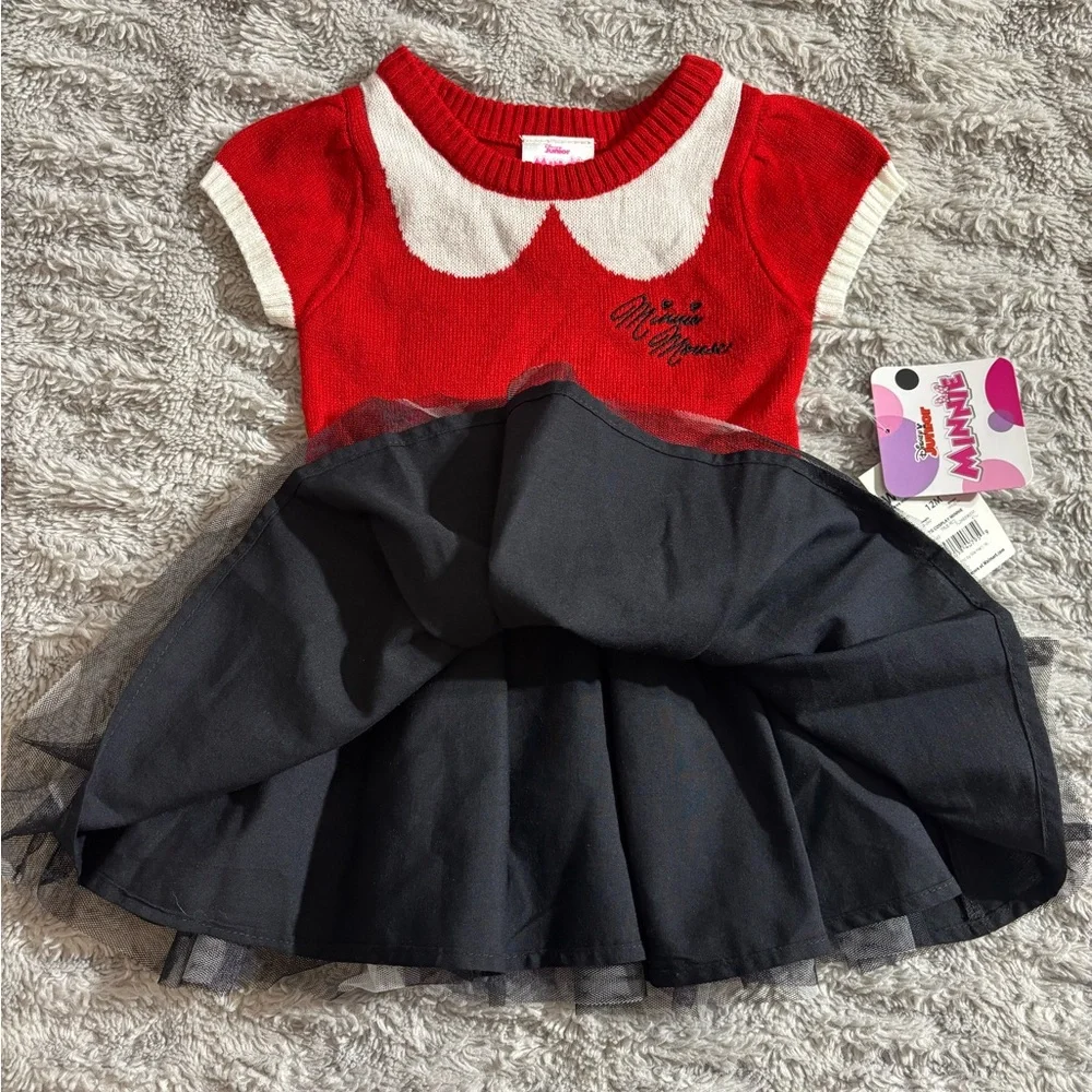 Disney Red, White & Black Polka Dot Tulle Dress